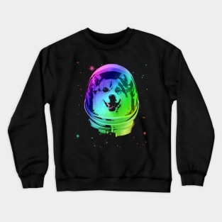 Corgi Astronaut In Outer Space Crewneck Sweatshirt